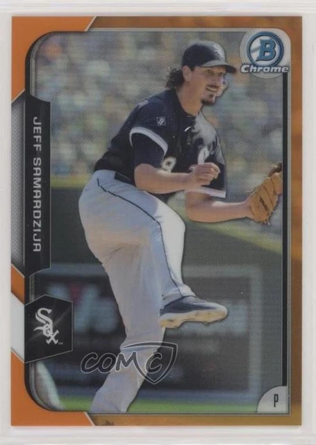 2015 Bowman Chrome Orange Refractor 19/25 Jeff Samardzija #75