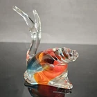 MURANO SUBMERGED GLASS SNAIL PAPER CLIP ANIMAL SCULPTURE 1960