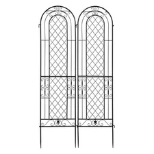 New 2 Pack 61" x 16" Garden Trellis for Climbing Plants, Outdoor Metal US