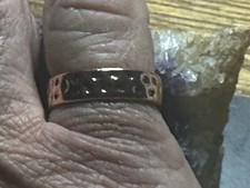 Solid Pure Copper Magnetic Ring Men  Women Adjustable Ring Sizes 8 To 10