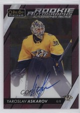 2024-25 O-Pee-Chee Platinum 2024-25 Update Matte Pink Yaroslav Askarov Auto f0l