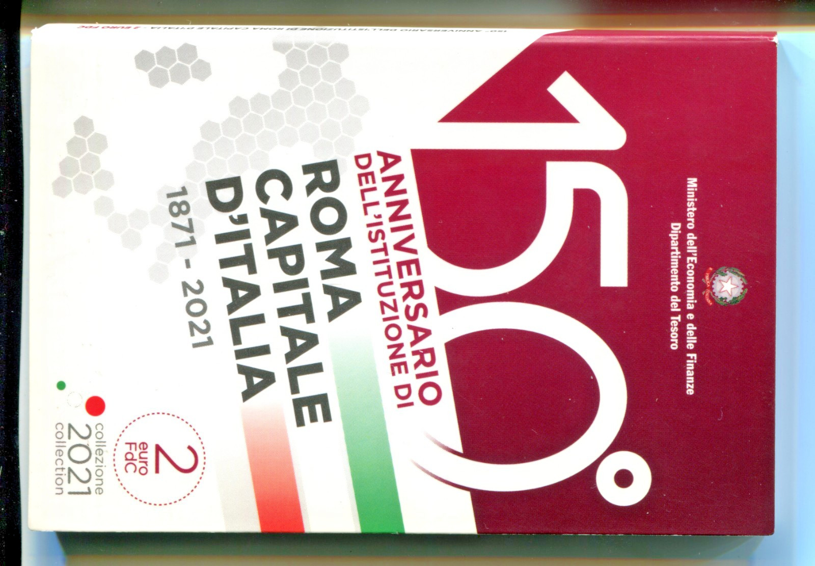 PIECES DE 2 EUROS € ITALIE COINCARD BU 2021 (Neuf) ROME CAPITALE DE L'ITALIE