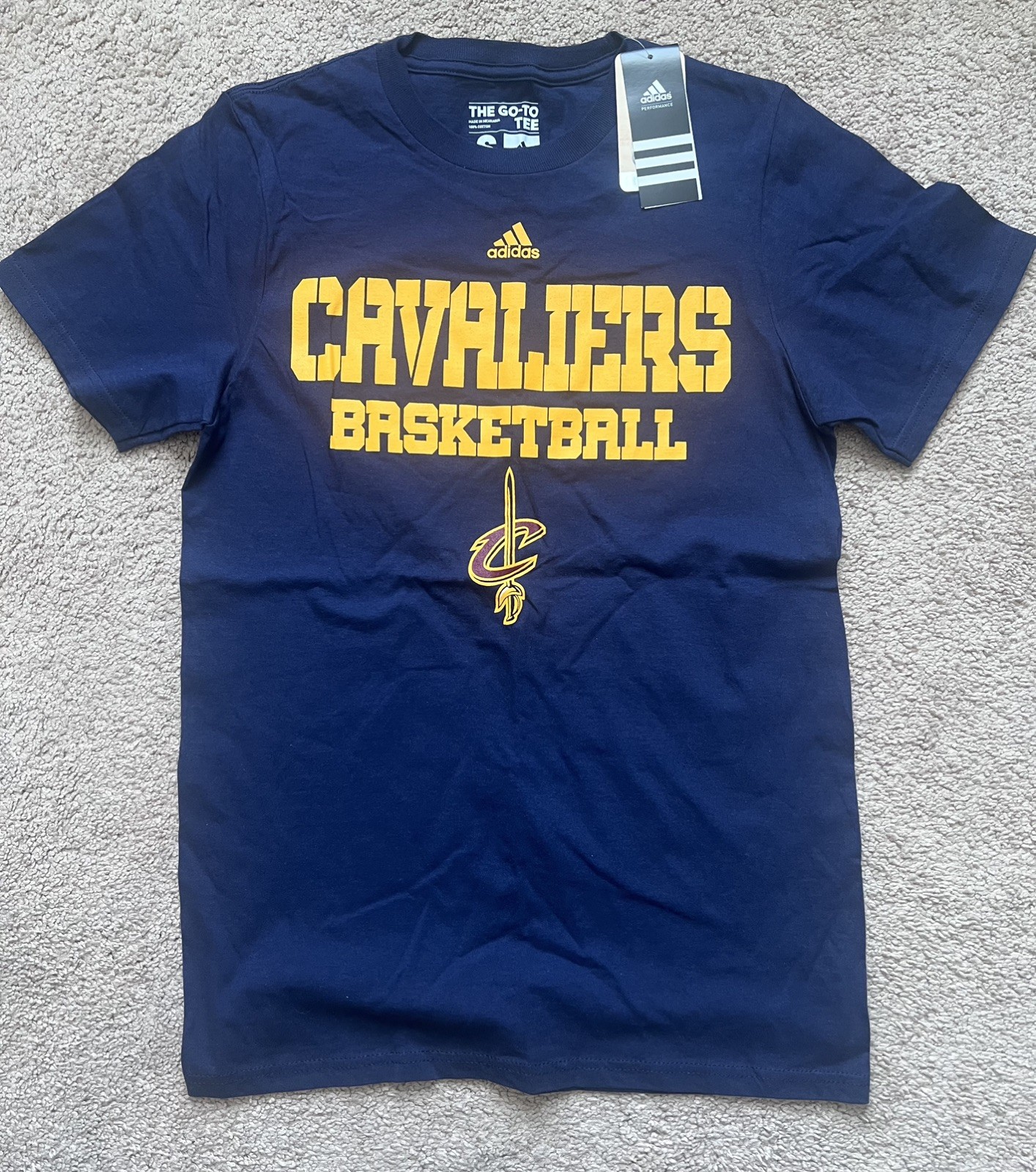 Cleveland Cavaliers Cavs T-Shirt Mens Small Adidas Short Sleeve New With Tags