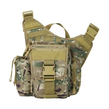 Tactical Messenger Bag 10L Military Molle Crossbody Sling Backpack EDC Satche...