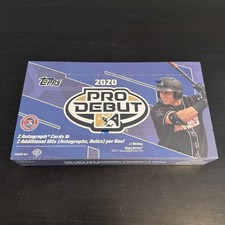 2020 Topps Pro Debut Baseball Hobby Box 24 Packs 2 Autos MiLB Prospects