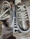 Schutz S Raver Silver Metallic Sparkle Sneakers Lady's US 7.5 — photo 2