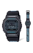 PSL Casio G-SHOCK x BAMFORD GM-5600BWD-1JR Limited Model Black Blue Metal Bezel