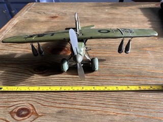 Tippco D OLAF Bomber With Pilot Works! German Displays Nicely With Elastolin