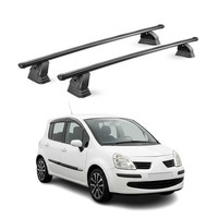 Stahl DachträGer FüR Renault Modus 2004-2013 TÜV AbschließBar 2Tlg Schwarz