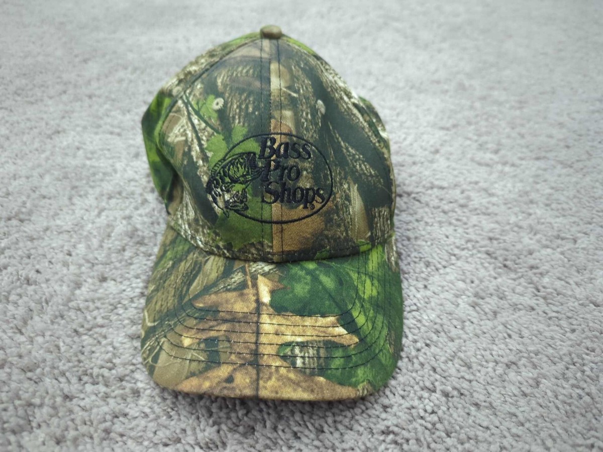 Bass Pro Shops Hat Cap Mens OSFM Green Camo Snapback Hunting