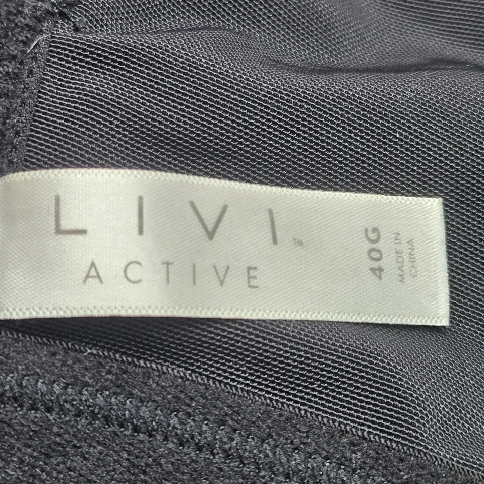 LIVI Active Women Sports Bra 40G Black Underwired Strap Adjustable - Image 3 of 4