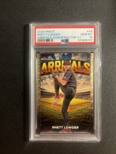 Marketplace image: Rhett Lowder 2025 Topps Finest Arrivals Rookie RC Superfractor 1/1 #A-9 PSA 10