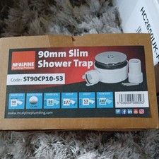 McAlpine Płytka pułapka prysznicowa chrom 53mm wysokość x 90mm x 1,5" wylot ST90CP10-53