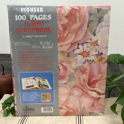 PIONEER Jumbo Scrapbook X-Pando Post Style 100 Page Album Floral NEW SEALED