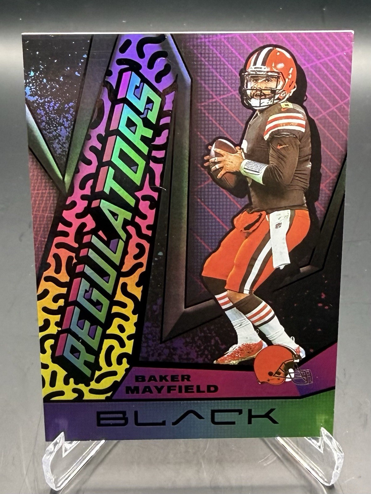 2021 Baker Mayfield Panini Black REGULATORS Case Hit #R-21 Browns Prizm