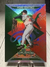 PEDRO MARTINEZ | 2025 Panini Crusade Green Prizm #’d /249 #72 Boston Red Sox