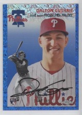 2023 Chrome Platinum Anniversary Blue Mini-Diamond Refractor Dalton Guthrie 16rl