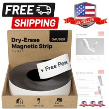 Dry Erase Magnetic Labels  16.5 ft x 1 inch Magnetic Labels for Classroom, S...
