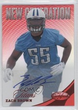 2012 Certified New Generation Mirror Red Signatures 51/350 Zach Brown Auto 0f3