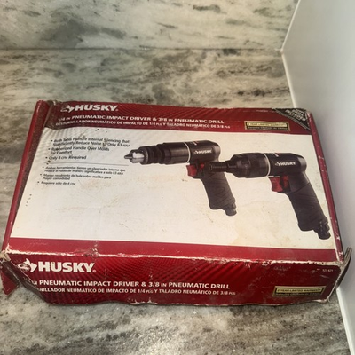 #ad Husky 1 4 Pneumatic Impact Driver amp; 3 8 Pneumatic Drill NEW 527621 FAST SHIP $149.99