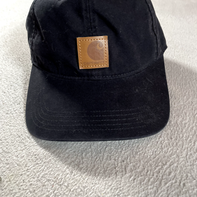 Carat Hat Mens Adjustable Strap Back Black Cap Outdoor Fishing