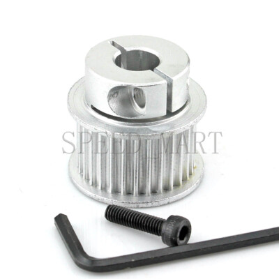 HTD3M 30T Clamping type Timing Belt Pulley 6.35mm Bore 16mm Width Stepper Motor