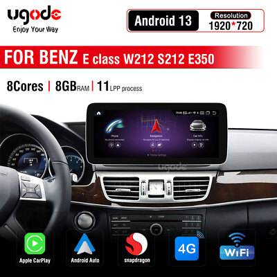 Ugode 12.3inch Mercedes Benz E class W212 S212 Android13 Screen Display NTG5.0