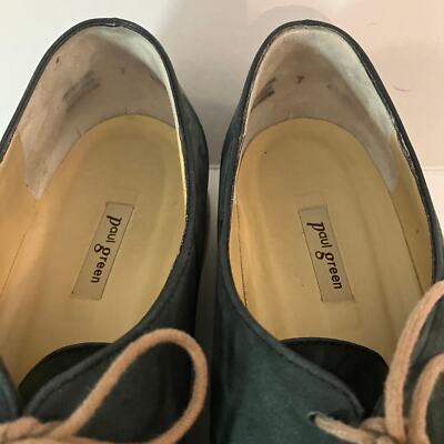 Paul Green Platform Derby Size 7 Dark Green Lace Up Shoes | eBay display picture 3