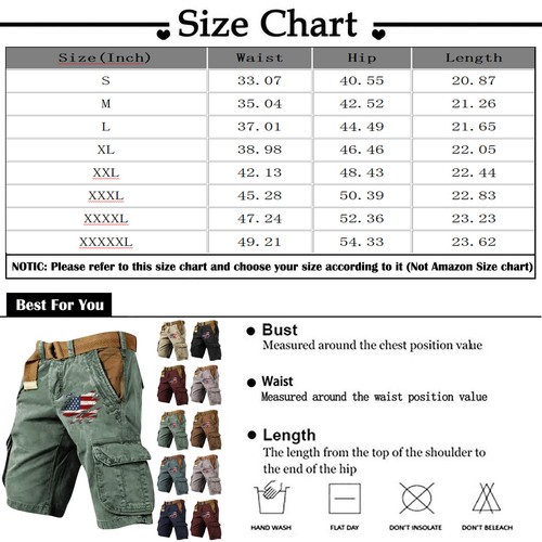 Mens Summer Casual Loose Cargo Shorts Multi-Pockets Jogging Sports Shorts Pants❤ - Picture 34 of 35