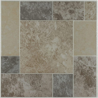 12X12 Luxury Self Adhesive Vinyl Floor Tile Peel and Stick Flooring Tile 20 Pack