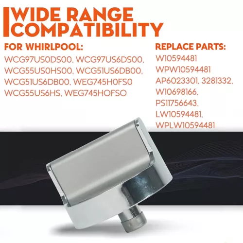 5Pz Pomelli Fornello Acciaio Inox W10594481 Sostituire per Whirlpool AP6023301 - Foto 6 di 12