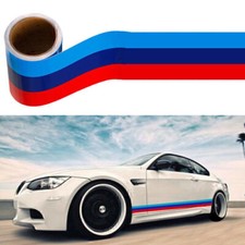 M-colored Stripe Sticker Car Vinyl Decal 1.5m For Bmw M3 M4 M5 M6 3 5 6 7 Series