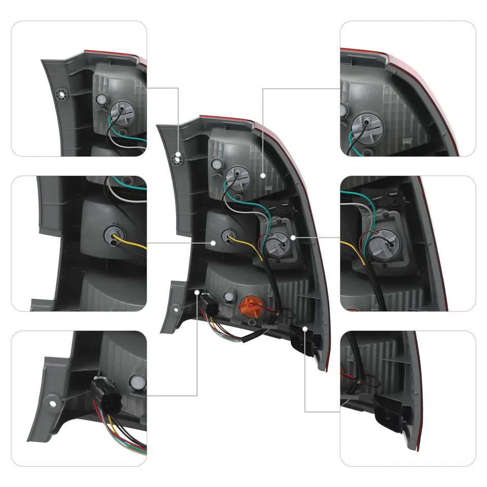 Par de luces traseras halógenas izquierda+derecha para Kia Sportage 2005-2010 Foto 4 de 4