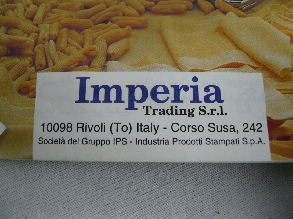 Imperia Pasta Maker Machine Heavy Duty Steel Tipo Lusso SP150 MADE IN ITALY - Image 3 of 3