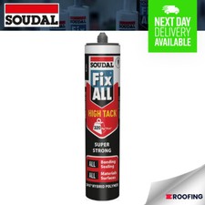 Soudal Fix All High Tack Hybrid Polymer Strong Sealant Adhesive - BLACK, 290ml