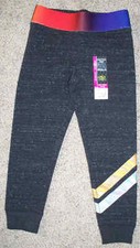 Athletic Works Girls Graphic Fleece Jogger XS 4-5 Black Soot - Save 2 