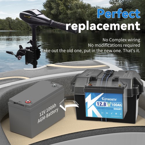 Batterie au lithium 12 V 100 Ah 200 Ah 300 Ah LiFePO4 solaire camping-car camping-car caravane - Photo 189/192