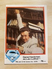 1978 Topps Superman The Movie Trading Card #76 Gene Hackman as Lex Luthor