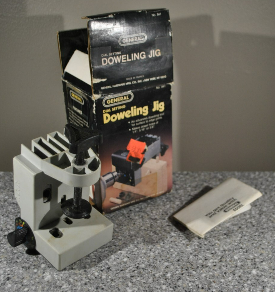 General #841 Dial Setting Doweling Jig Makes 1/4&rdquo;,5/16&rdquo;,