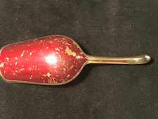 GILT ENAMEL SHOVEL SPOON RUSSIAN IMPERIAL SILVER 84 ANTIQUES RUSSIA FAMOUS MAKER