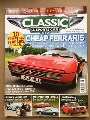 Classic & Sports Car Magazine - August 2009 - Cheap Ferraris Mustang Bugatti T59