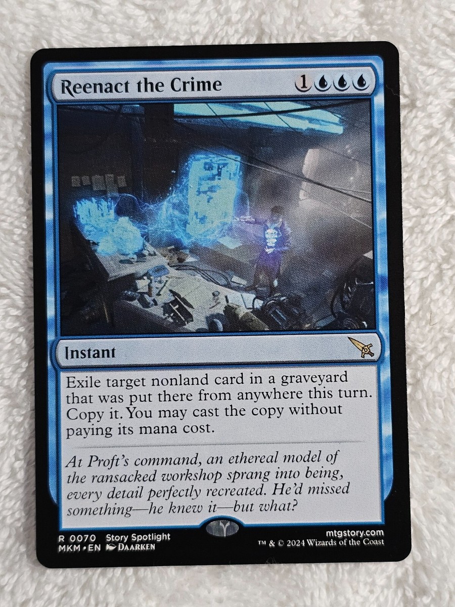 MTG Reenact the Crime #70 Murders at Karlov Manor Magic Gathering Card Rare  NM