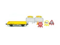 Niederbordwagen Start Up Gelb Mit Schilder, Aus MäRklin 29188 (4471) H0 Neu