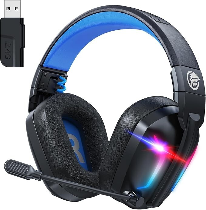 Fachixy「2024 New」FC300 2.4GHz Wireless Gaming Headset with Microphone for PC/PS5