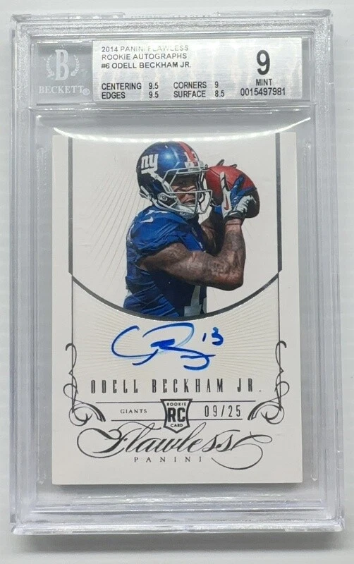 Odell Beckham Jr. Panini Flawless Rookie Flawless Signature #6 Base