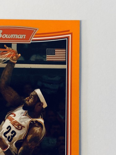 2008-09 Bowman Basketball Orange parallel LeBron James - Picture 2 of 7