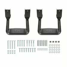 2Pcs Aluminum Side Steps Nerf Bar For Chevy GMC Universal Pickup/Truck/SUV Black