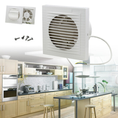 Wandlüfter Ventilator Rohrlüfter Küche Silent Leise Wandventilator WC