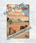 1920 Chilean Nitrate of Soda Nitrogen Fertilizer Farming metal tin sign