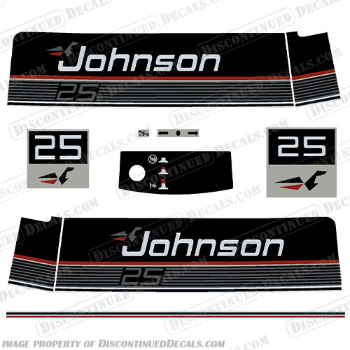Fits Johnson 1989-1990 25hp VRO Decals